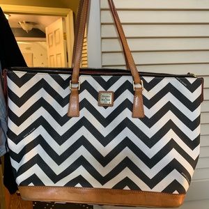 Dooney and Bourke large chevron carry all.